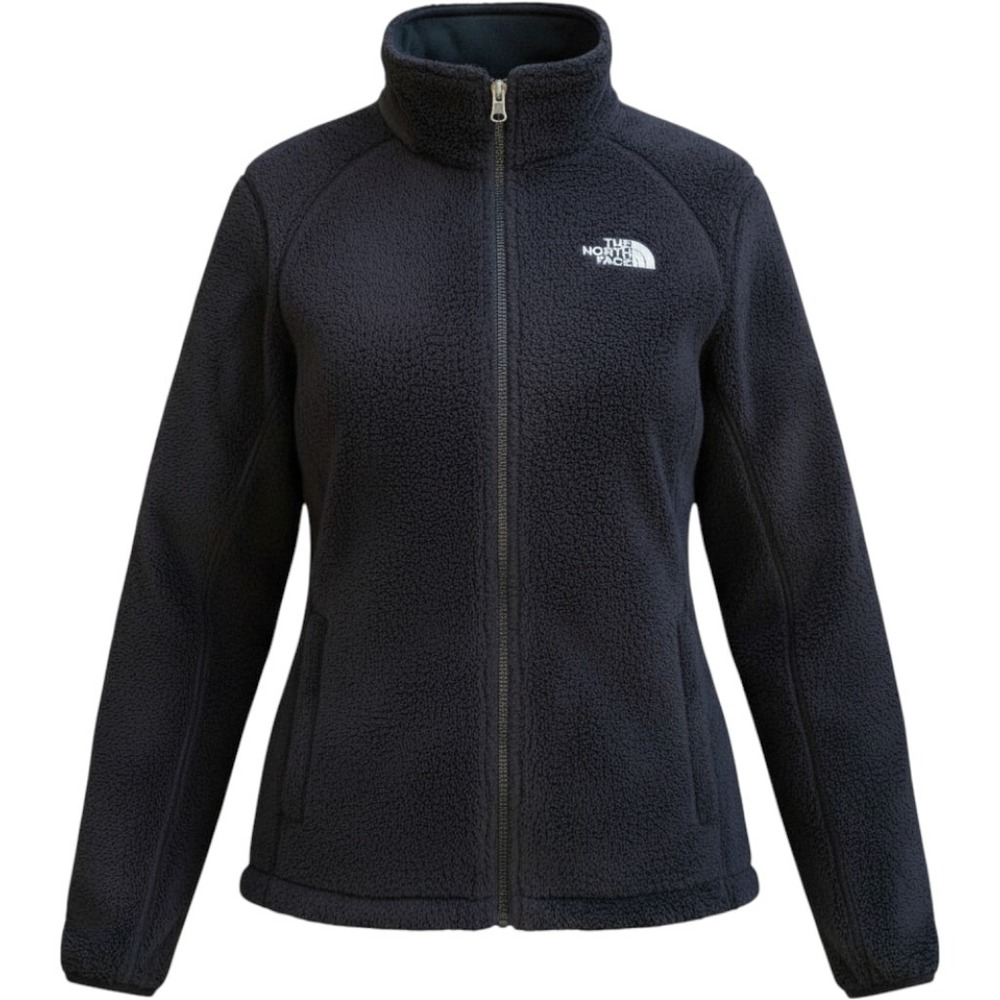 The North Face Osito Fleece Jacket Womens M Black Full Zip High Pile Soft Warm